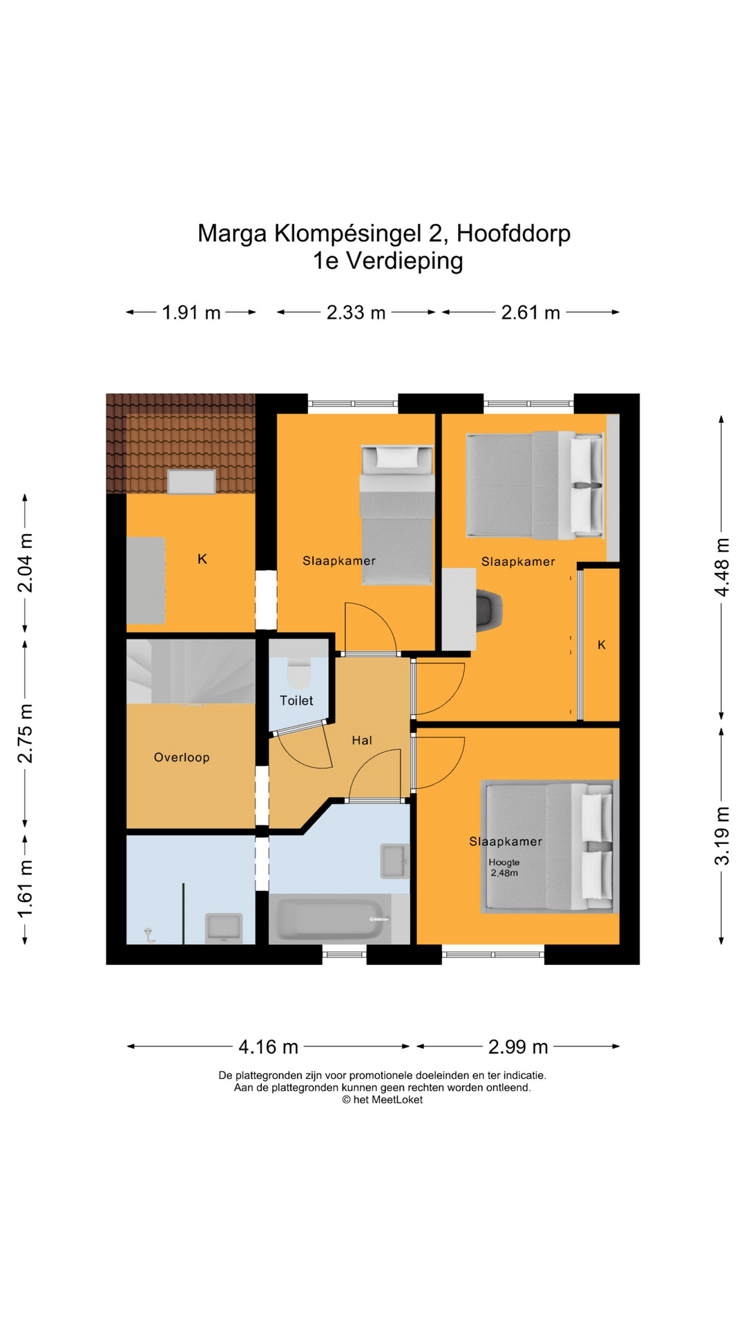 Marga Klompesingel 2 , 2135 JA Hoofddorp map